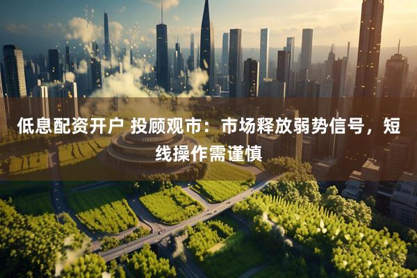 低息配资开户 投顾观市：市场释放弱势信号，短线操作需谨慎