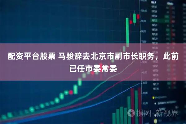 配资平台股票 马骏辞去北京市副市长职务，此前已任市委常委