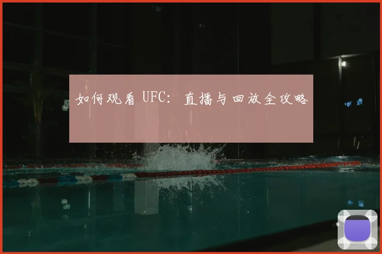 如何观看 UFC:直播与回放全攻略