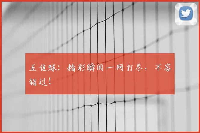 五佳球：精彩瞬间一网打尽，不容错过！